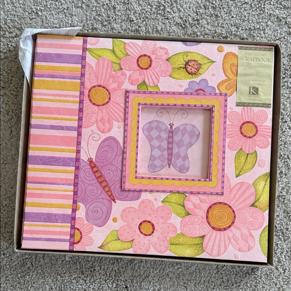 Pink and Purple Butterfly Scrapbook